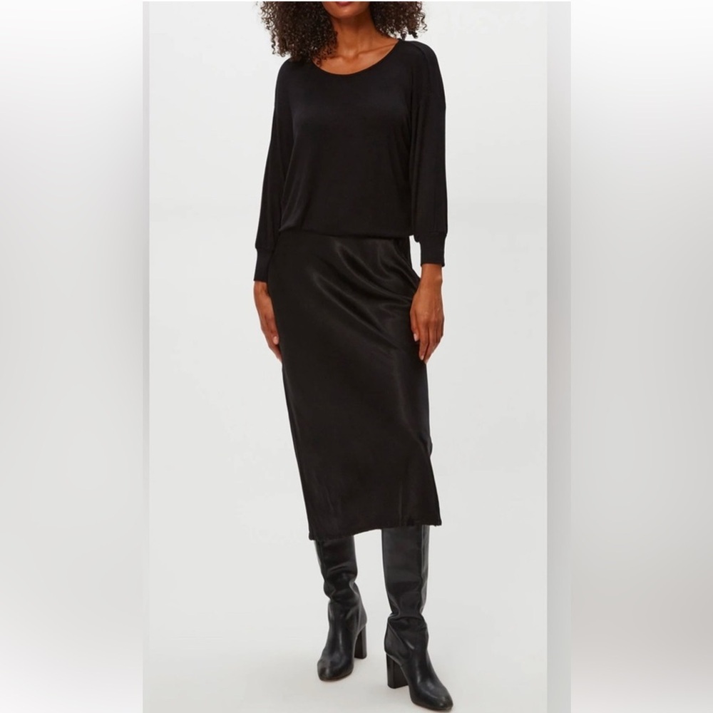 Michael Stars NWT Nadia Two In One Black Midi Dress